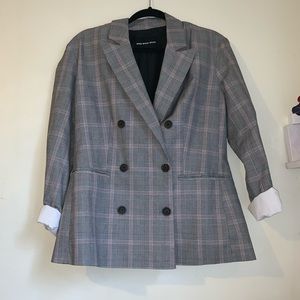 WHO WHAT WEAR plaid jacket